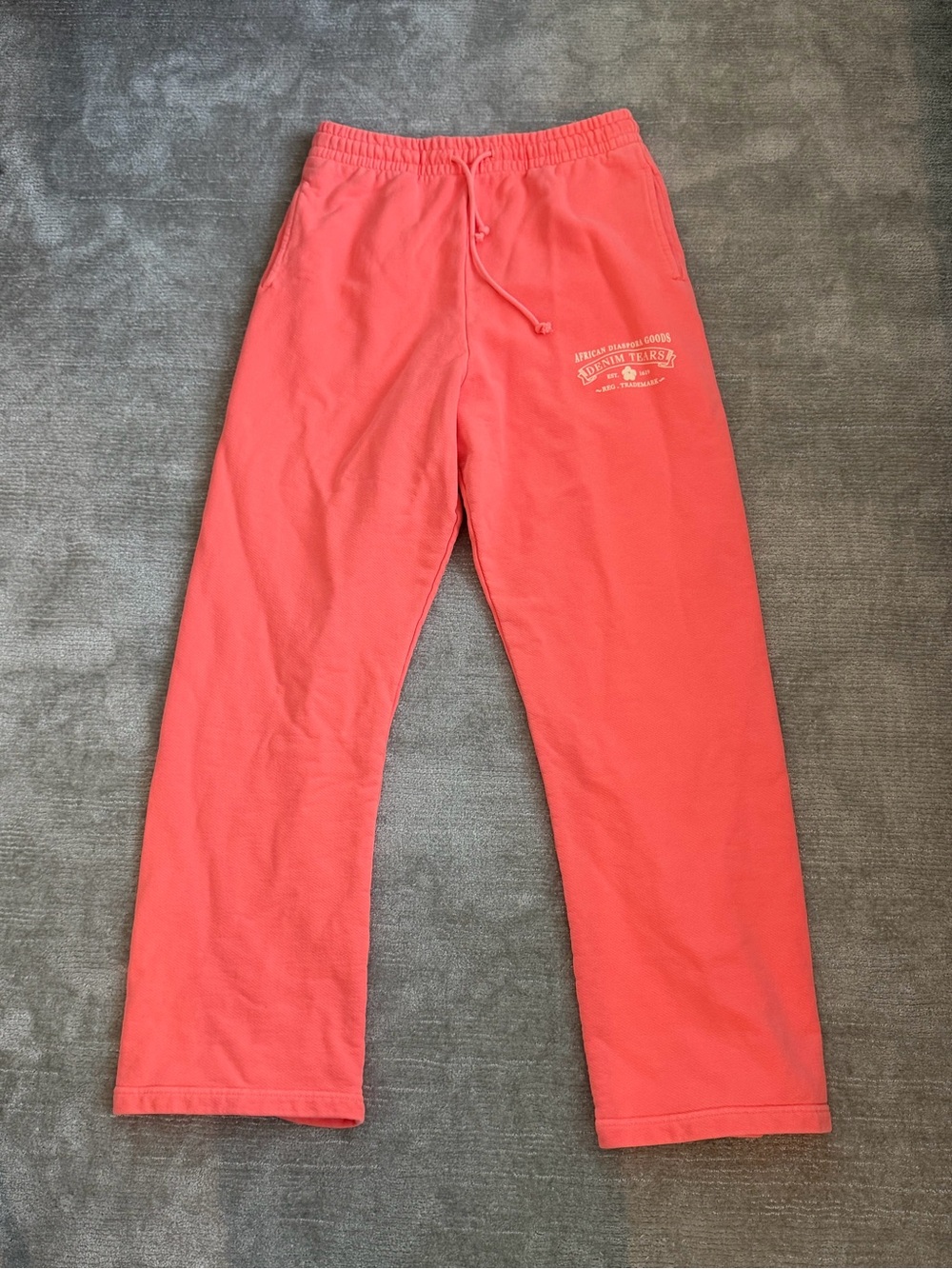 Men's Coral Sweatpants with Drawstring Waist